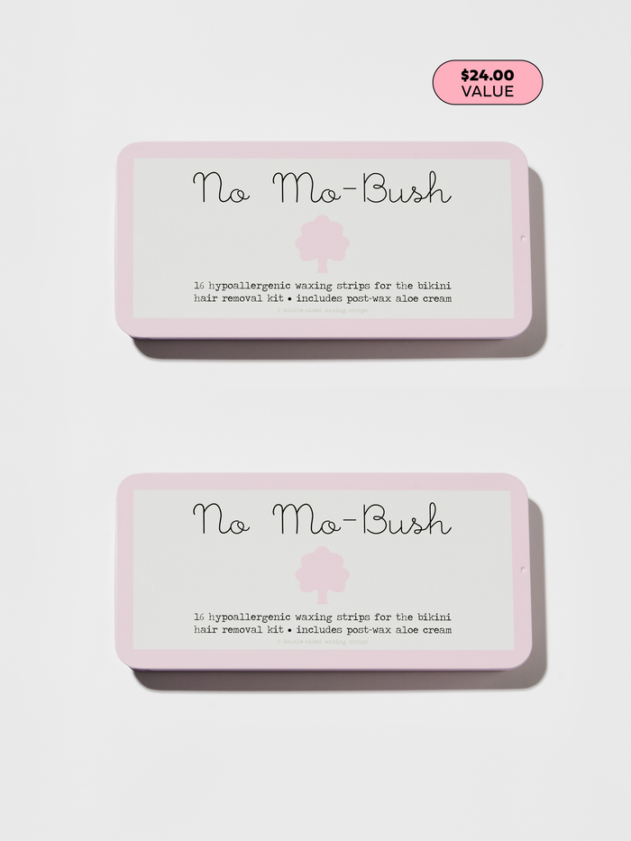 No Mo-Bush Bikini Wax Kit 16 Strips (2 Pack Bundle)