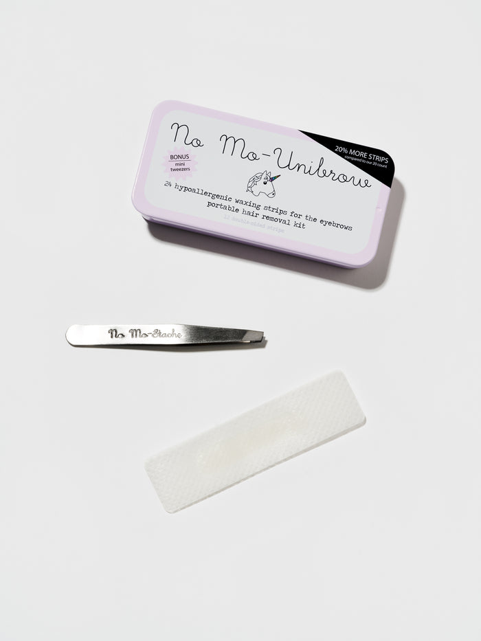 No Mo-Unibrow Brow Wax Kit 24 Strips (2 Pack Bundle)